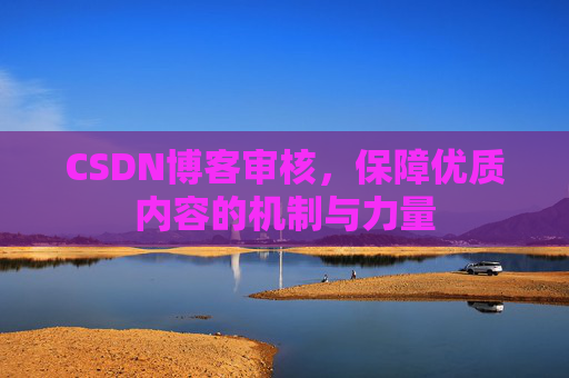 CSDN博客审核，保障优质内容的机制与力量